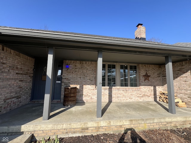 view of patio featuring covered porch