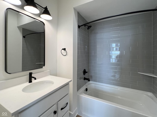 457 Mariposa Trl, Carmel, IN 46032 - bathroom featuring shower / bath combination and vanity