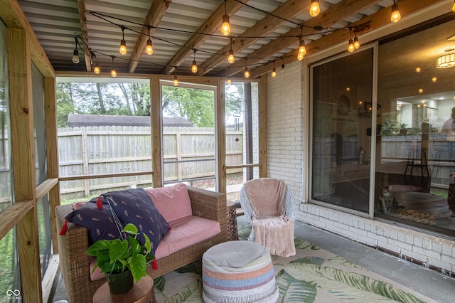 view of sunroom / solarium