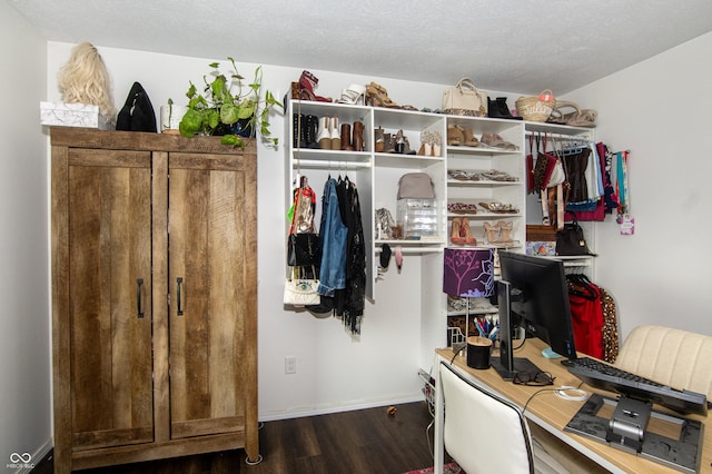 interior space with wood finished floors