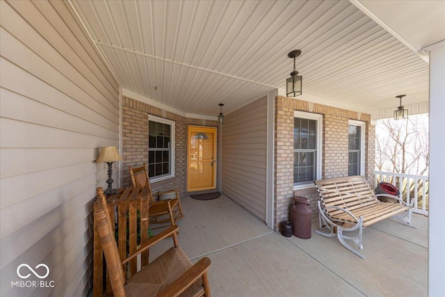 view of patio / terrace with covered porch