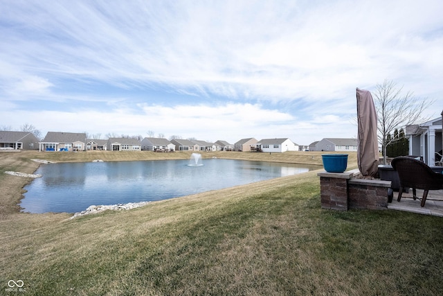 water view with a residential view