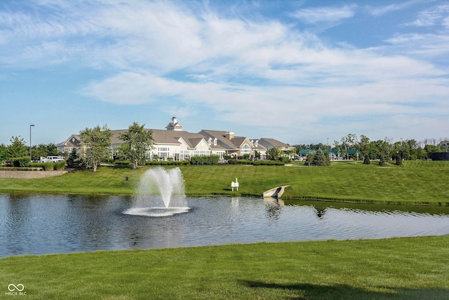 view of water feature