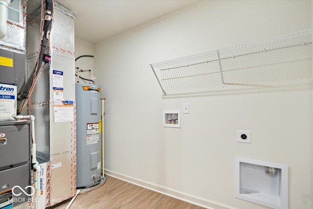 utilities featuring electric water heater