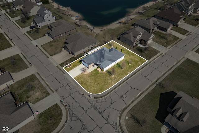 bird's eye view featuring a residential view