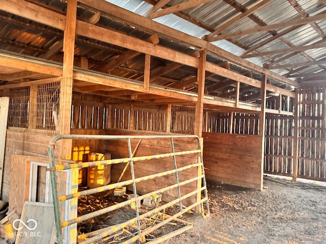 view of stable