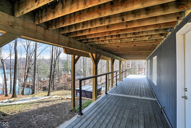 view of wooden terrace