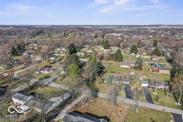 2447 N E Raintree Dr, New Castle, IN 47362 - aerial overview of property's location featuring nearby suburban area