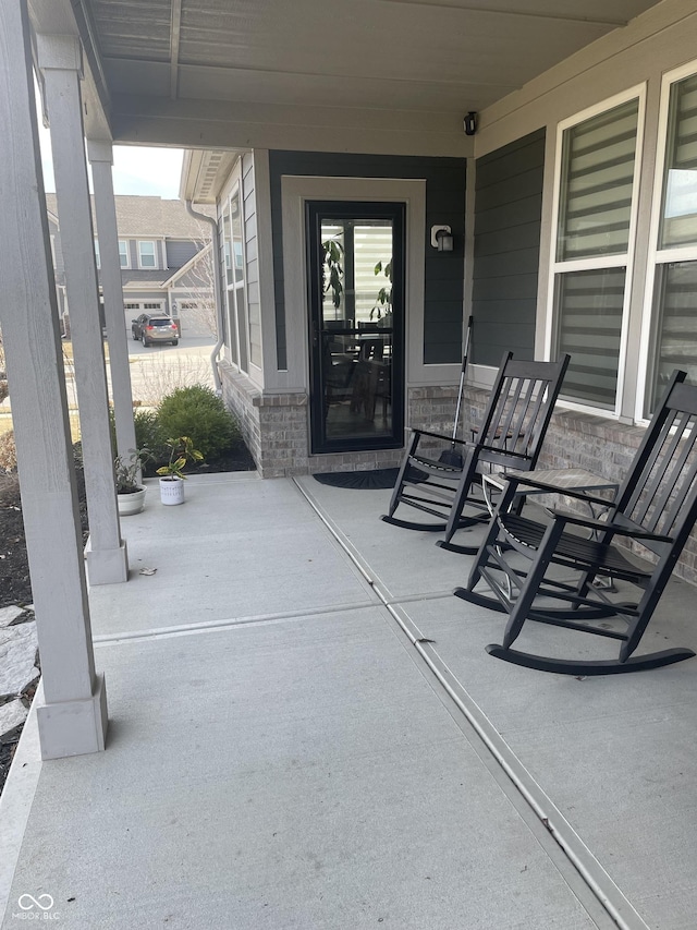 view of patio / terrace with covered porch