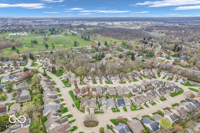 6556 Aintree Ter, Indianapolis, IN 46250 - aerial view featuring a residential view