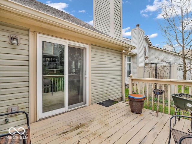 6556 Aintree Ter, Indianapolis, IN 46250 - view of wooden deck