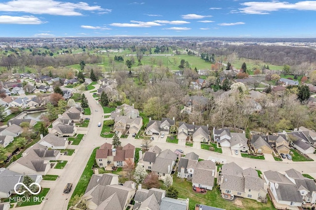6556 Aintree Ter, Indianapolis, IN 46250 - bird's eye view with a residential view