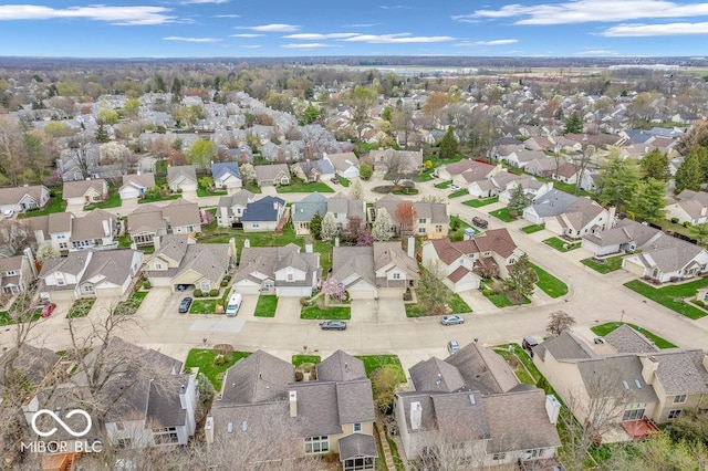 6556 Aintree Ter, Indianapolis, IN 46250 - birds eye view of property with a residential view