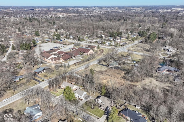 aerial view featuring a residential view