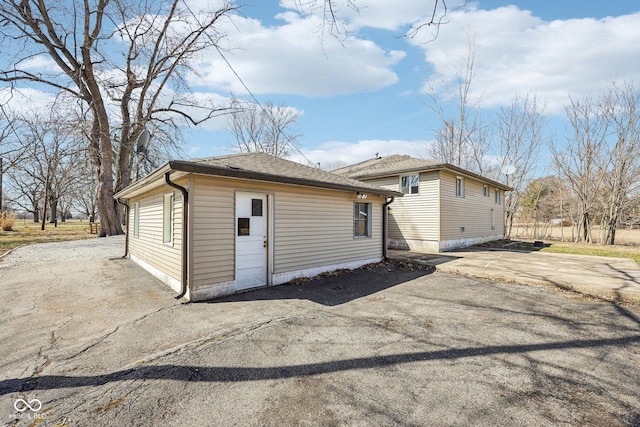 exterior space with driveway