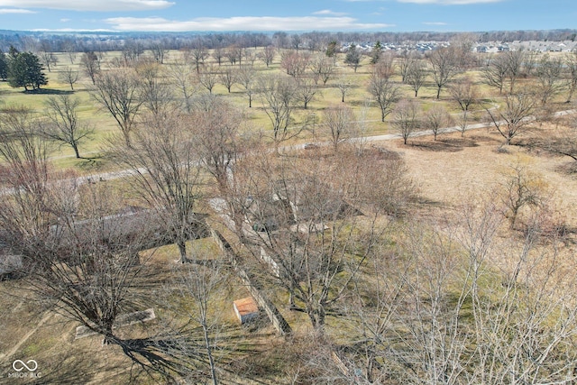 drone / aerial view featuring a rural view