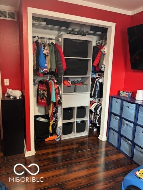 closet with visible vents