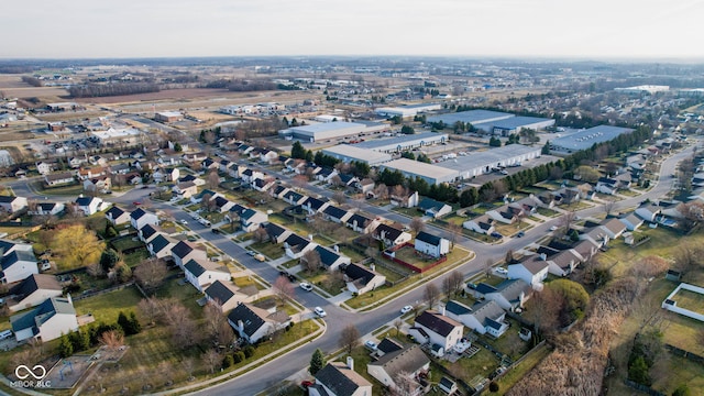 bird's eye view with a residential view