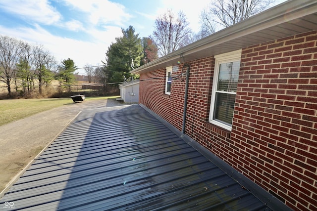 deck featuring fence