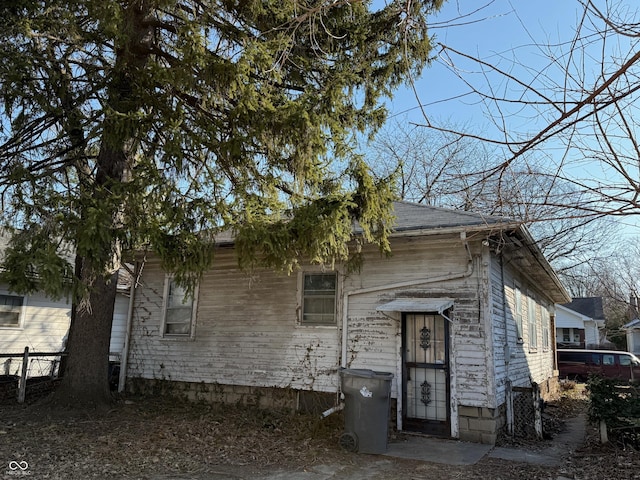 exterior space with fence