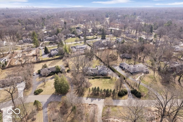 aerial view with a view of trees