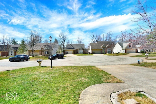 view of yard featuring a residential view