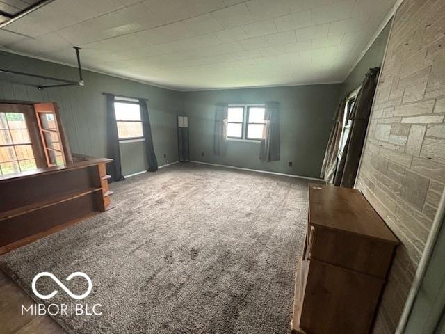 1713 Charles St, Lafayette, IN 47904 - unfurnished living room featuring healthy amount of natural light and carpet flooring