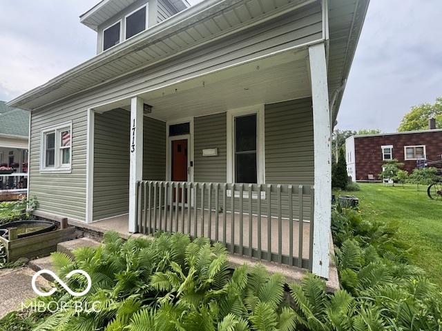 1713 Charles St, Lafayette, IN 47904 - view of front of property with a porch