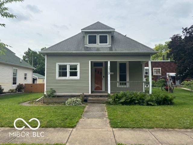 1713 Charles St, Lafayette, IN 47904 - bungalow with covered porch and roof with shingles