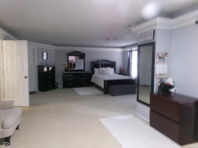 bedroom with carpet floors