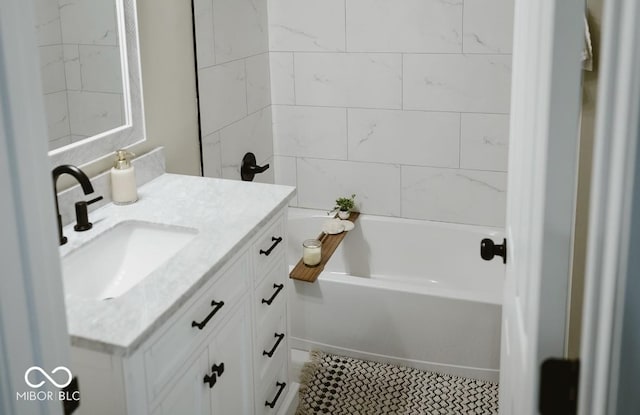 4504 Winthrop Ave, Indianapolis, IN 46205 - bathroom featuring shower / washtub combination and vanity