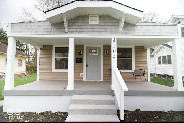 4504 Winthrop Ave, Indianapolis, IN 46205 - view of front of property with a porch