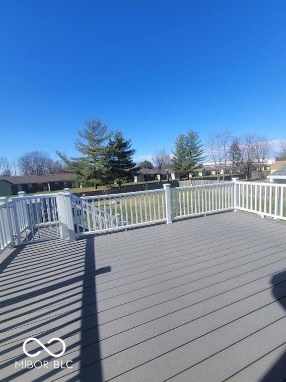 4930 Candy Spots Dr, Indianapolis, IN 46237 - view of wooden deck