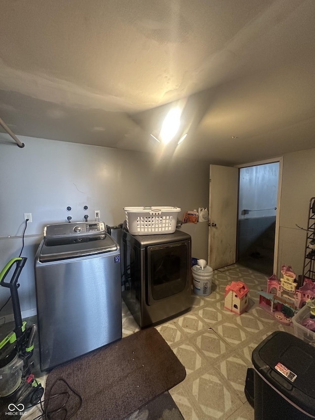 4930 Candy Spots Dr, Indianapolis, IN 46237 - washroom with separate washer and dryer