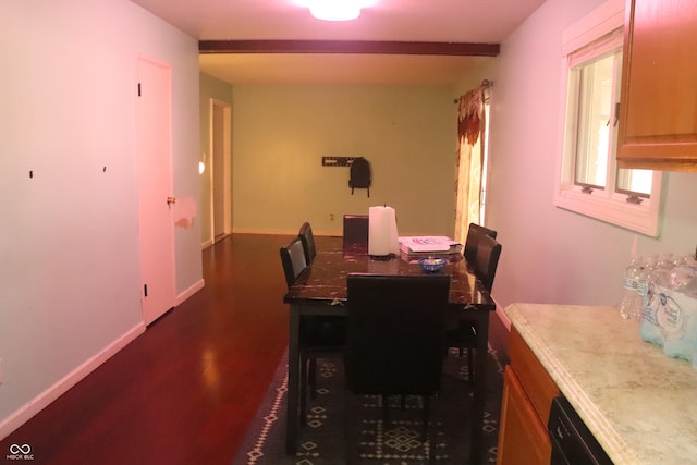 8137 S Delaware St, Indianapolis, IN 46227 - dining space featuring baseboards and wood finished floors