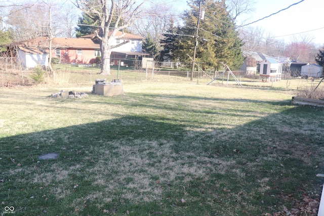 8137 S Delaware St, Indianapolis, IN 46227 - view of yard featuring fence