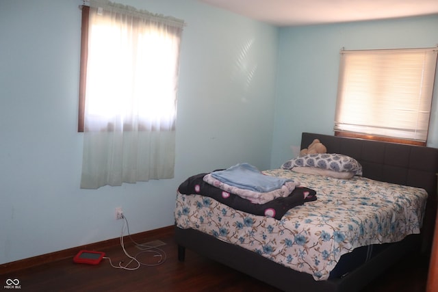 8137 S Delaware St, Indianapolis, IN 46227 - bedroom with baseboards and wood finished floors