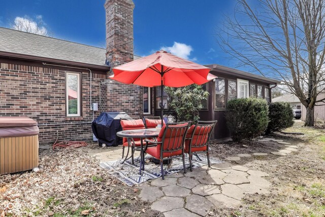 7152 Sandalwood Dr, Avon, IN 46123 - view of patio / terrace with outdoor dining area and area for grilling