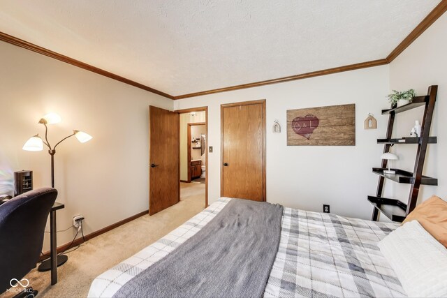 7152 Sandalwood Dr, Avon, IN 46123 - carpeted bedroom featuring crown molding and baseboards