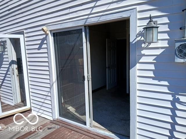 view of exterior entry