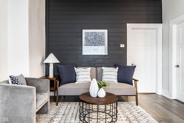 3732 N Kenwood Ave, Indianapolis, IN 46208 - living area featuring wood finished floors and wood walls