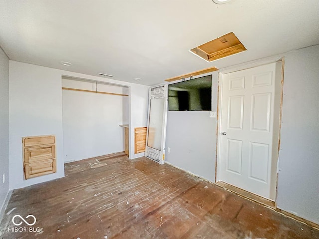 interior space featuring visible vents
