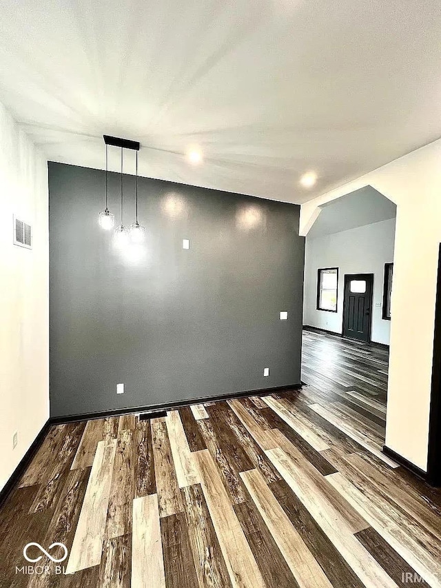 511 N Clark St, Lebanon, IN 46052 - unfurnished room with visible vents, baseboards, and wood finished floors