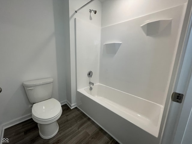 1265 Fleming Dr, Greenfield, IN 46140 - full bathroom featuring wood finished floors and  shower combination