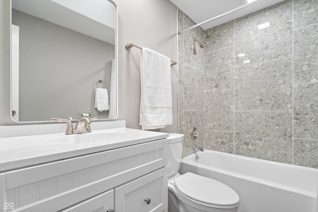 1641 Whistler Ter, Indianapolis, IN 46229 - full bath featuring toilet, vanity, and bathtub / shower combination