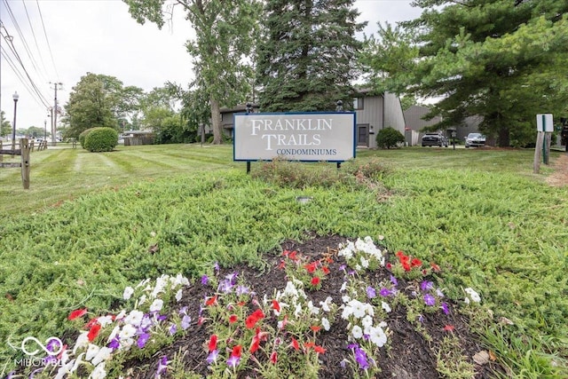 7965 Benjamin Dr, Lawrence, IN 46226 - community / neighborhood sign with a lawn