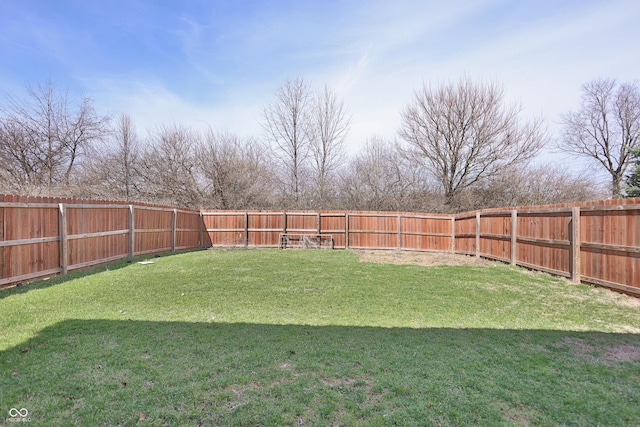 5944 Edelle Dr, Indianapolis, IN 46237 - view of yard with a fenced backyard