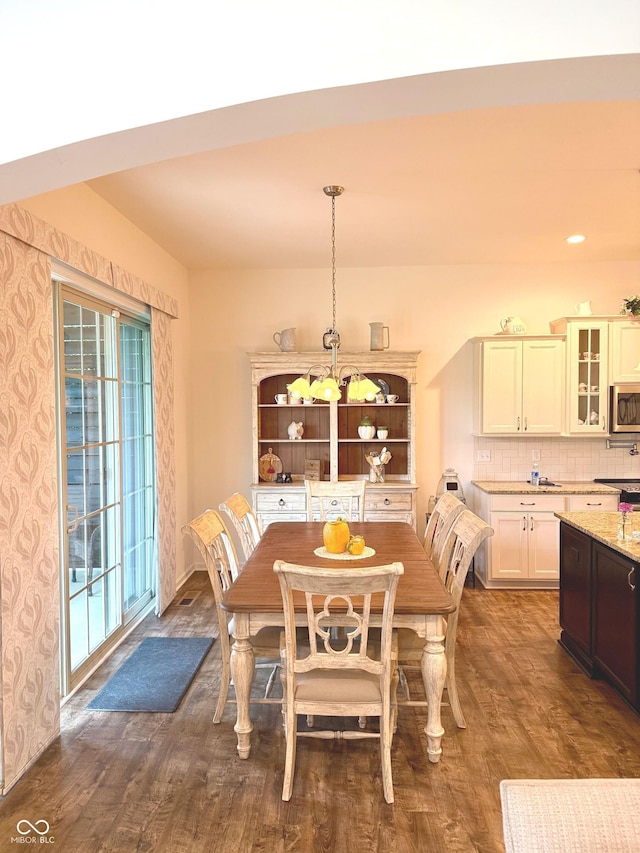 1521 Avondale Dr, Westfield, IN 46074 - dining space with dark wood-type flooring