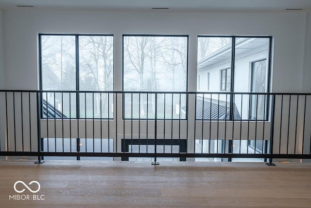395 Breakwater Dr, Fishers, IN 46037 - doorway with visible vents and wood finished floors