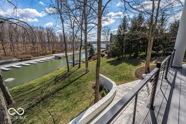395 Breakwater Dr, Fishers, IN 46037 - exterior space with a water view